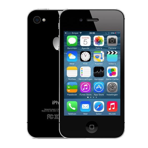 Refurbished iPhone 4S 32GB Zwart - Top Used - 12 maanden garantie -