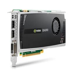 NVIDIA Quadro 4000 [2GB GDDR5-geheugen] - Videokaart - Grijs/Zwart